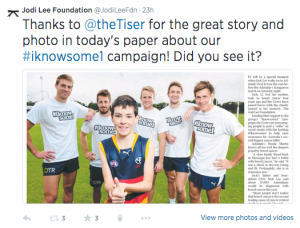 The Advertiser Thank you Tweet